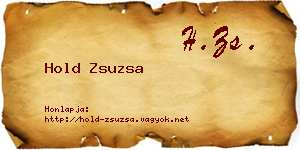 Hold Zsuzsa névjegykártya